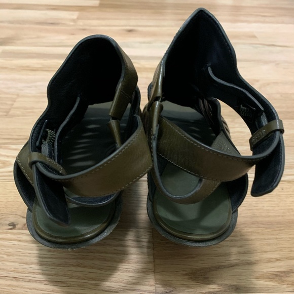 Alexander Wang olive green wedge sandals size 38 - Picture 3 of 7
